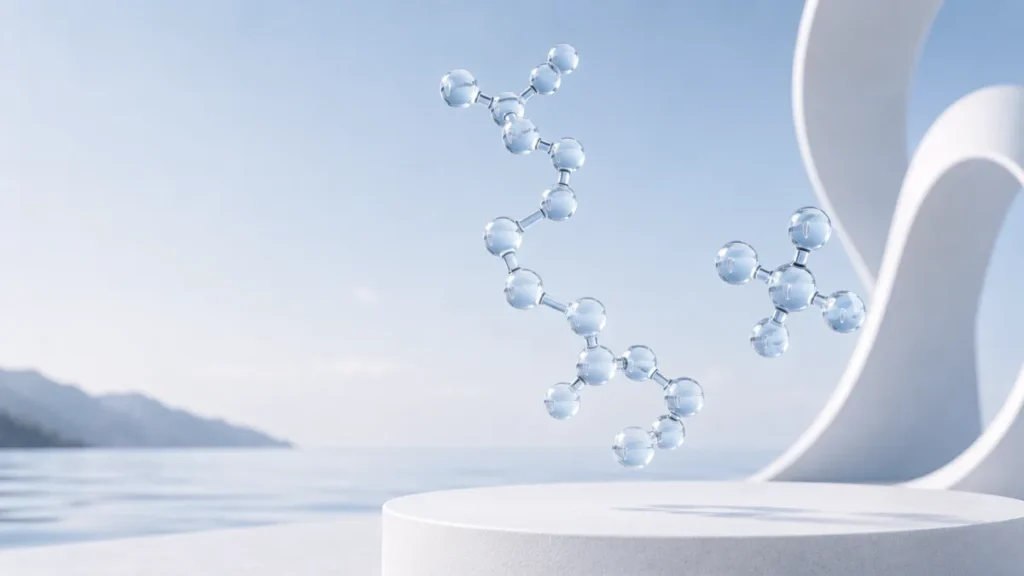 Peptide chain versus a small molecule