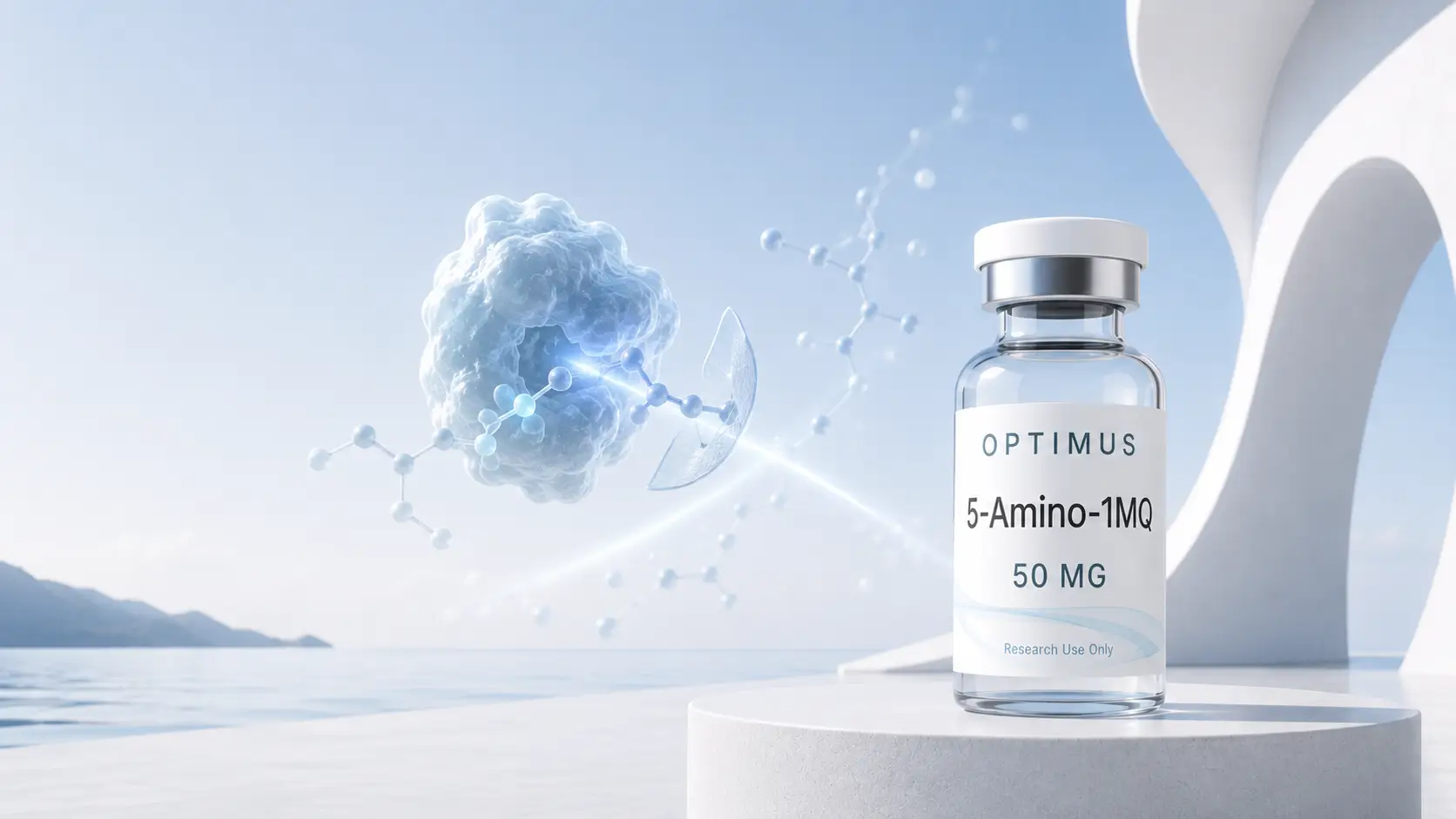 What Is 5-Amino-1MQ? A Lab Guide to NNMT Inhibition & Uses 1 5-Amino-1MQ 50mg research vial (NNMT inhibitor) from Optimus Labs