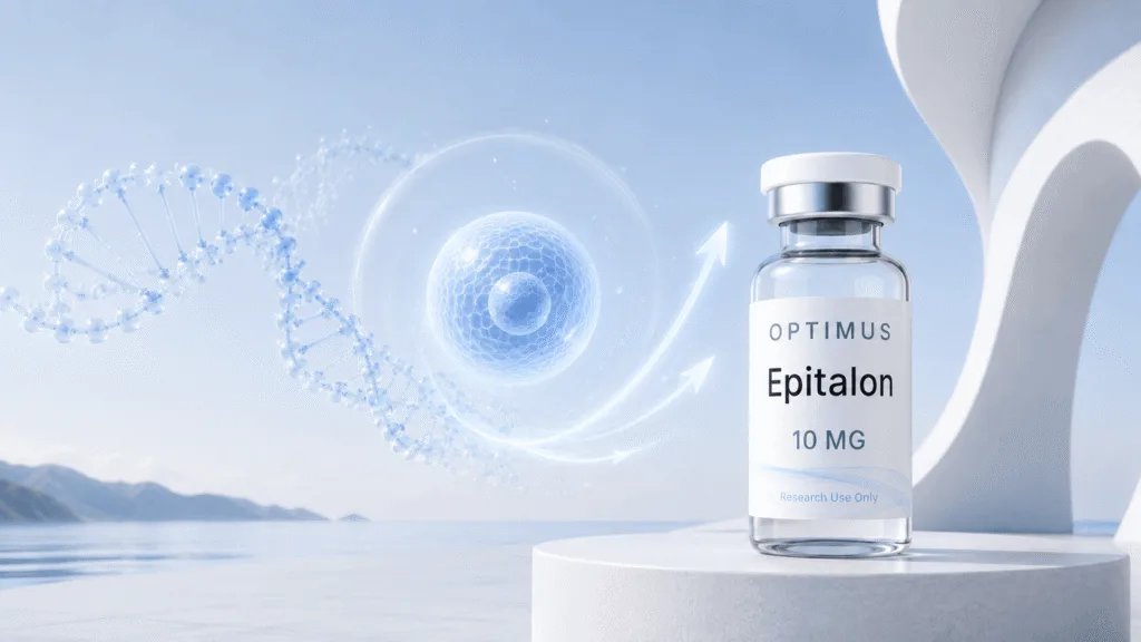 Optimus Labs Epitalon 10mg research peptide vial