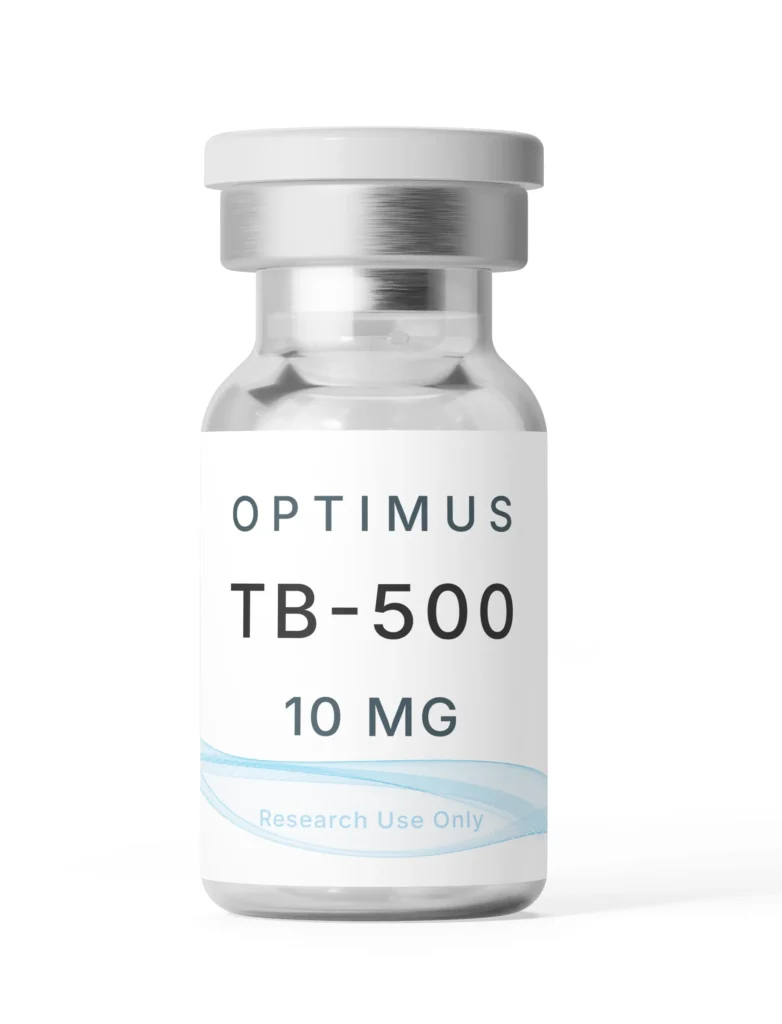 Optimus TB-500 10mg vial — research use only